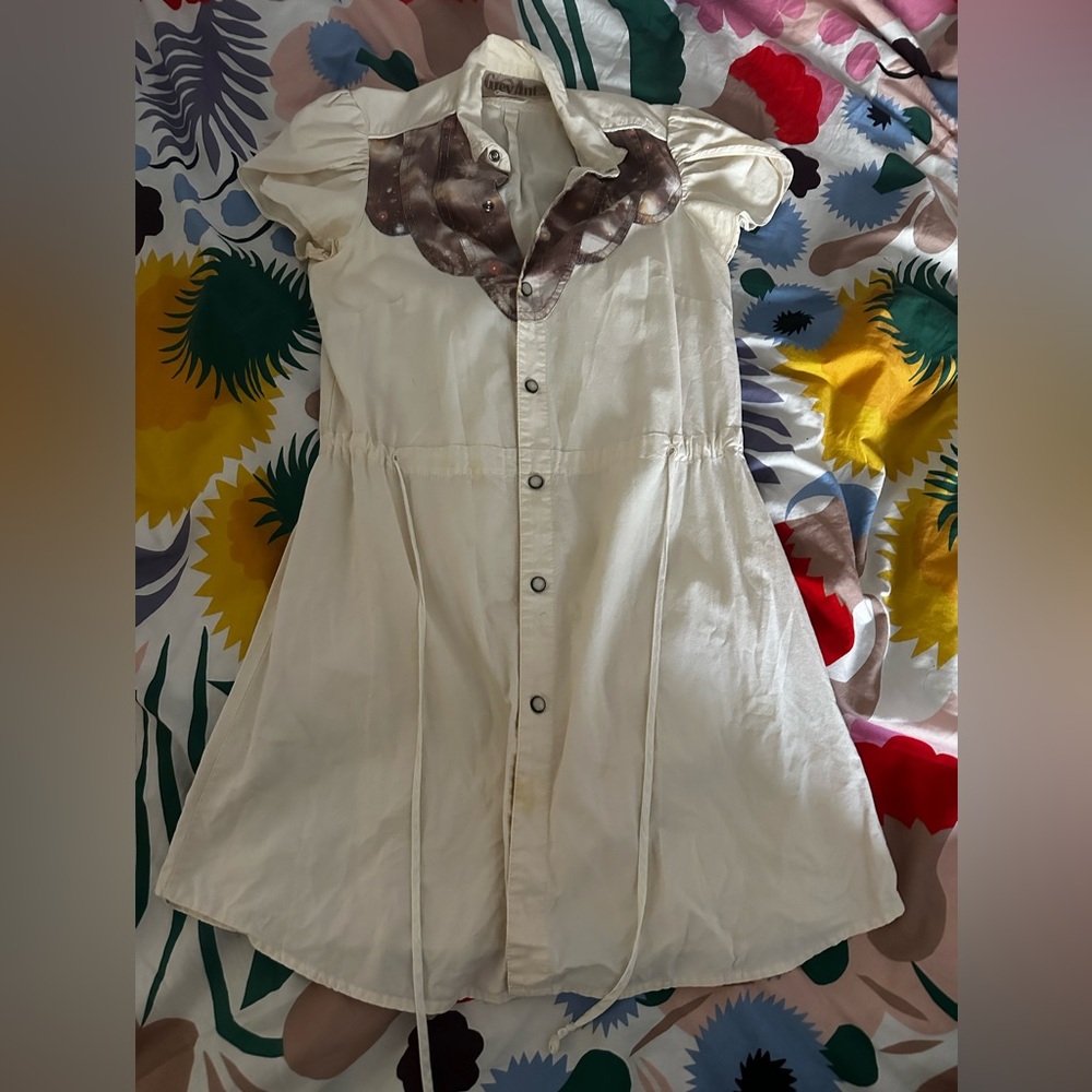Women's Cream Button Down Shirt